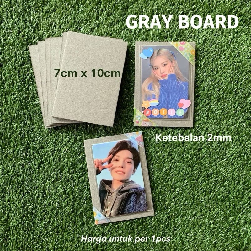

[ISI 20] GRAY BOARD KARTON BOARD YELLOW BOARD PACKING PHOTOCARD
