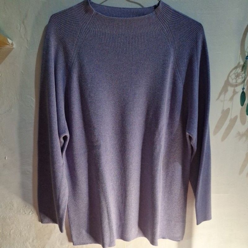 atasan rajut wanita warna lilac