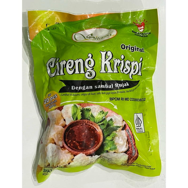 

Cireng Krispi Dengan Sambal Rujak 400gr isi 20pcs. Siap saji dan 100% HALAL