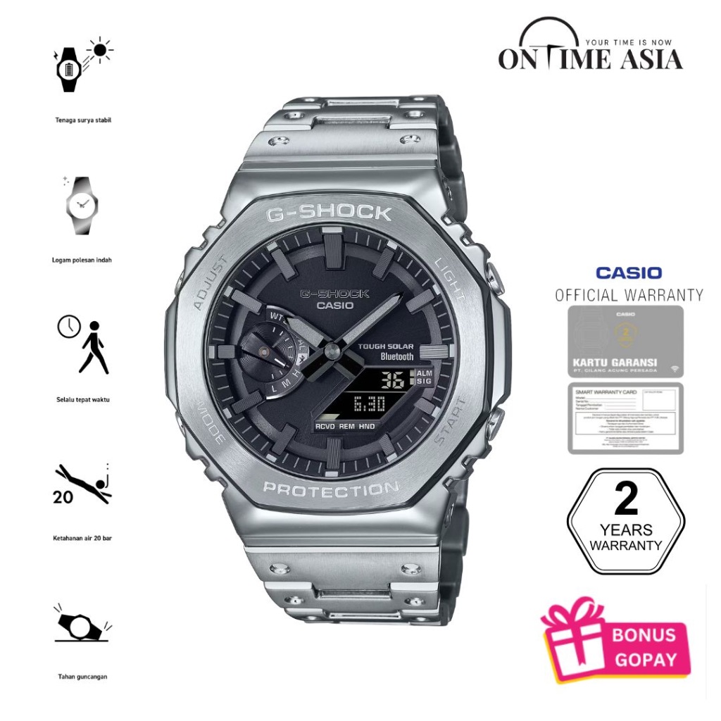 Casio G-Shock GM-B2100D-1ADR / GM-B2100D-1A Original & Garansi