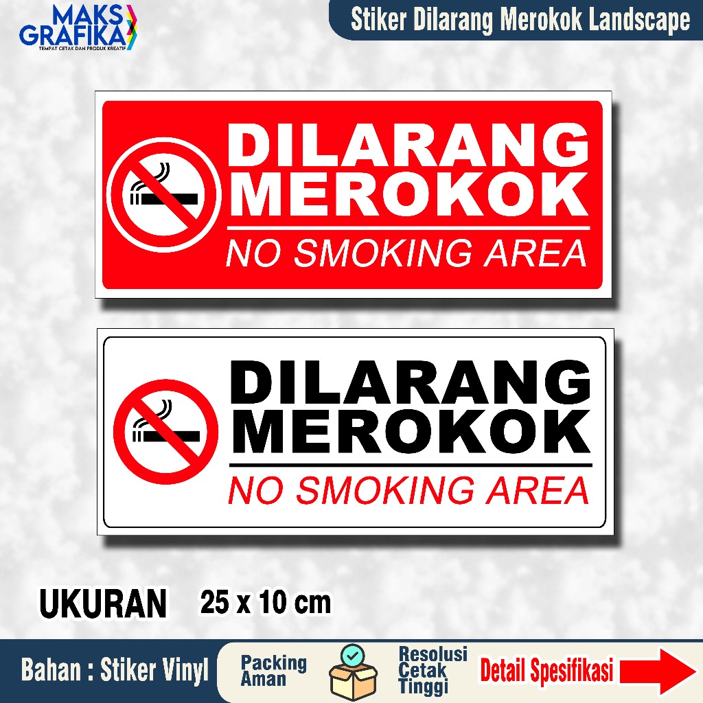 

STIKER DILARANG MEROKOK LANDSCAPE