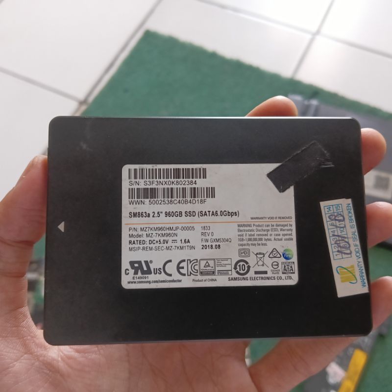 SSD SAMSUNG 960GB BEKAS / SECOND