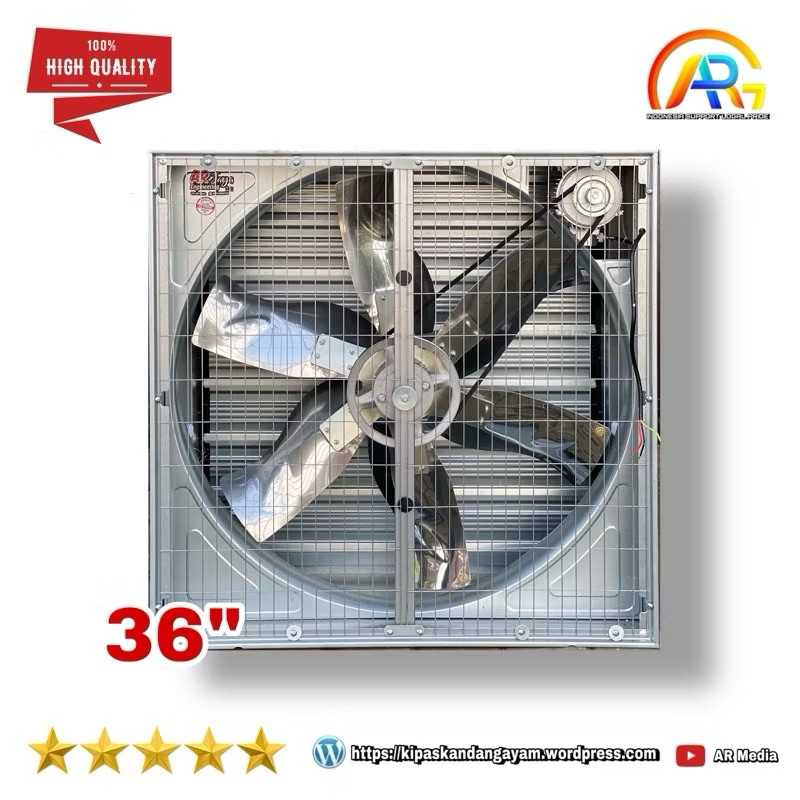 Exhaust fan 36 inch grade A Blower kandang ayam box fan import terbaik harga murah wall fan blower p