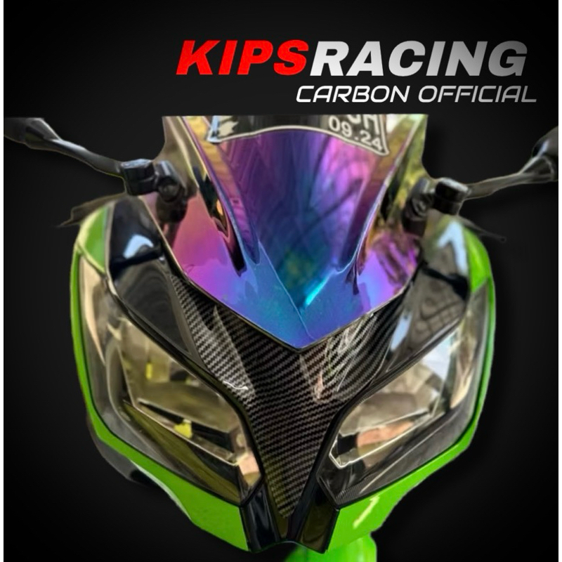 AIR RAM NINJA 250 FI OLD CARBON ▪️Cover lampu ninja 250 fi old carbon