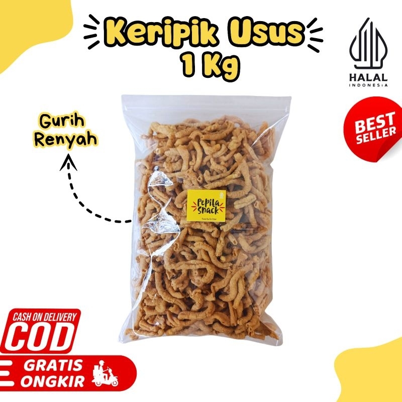 

Keripik Usus Original 1 Kg Renyah Gurih