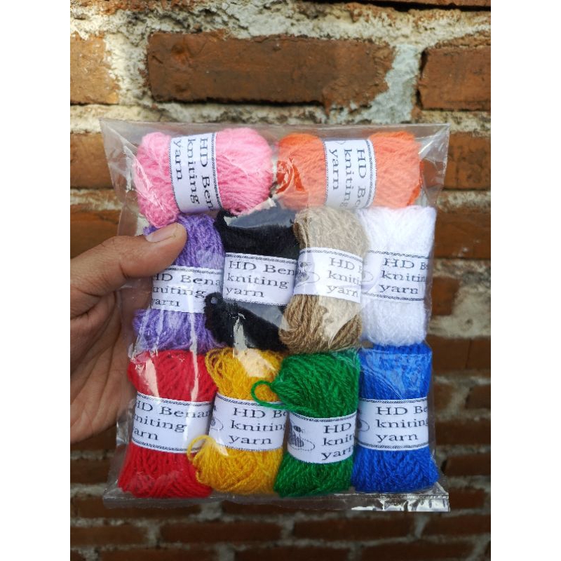 Benang wol / Benang wol warna warni / Benang wol isi 10 gl / Wol pack / Wol mix / Wol murah / kruist