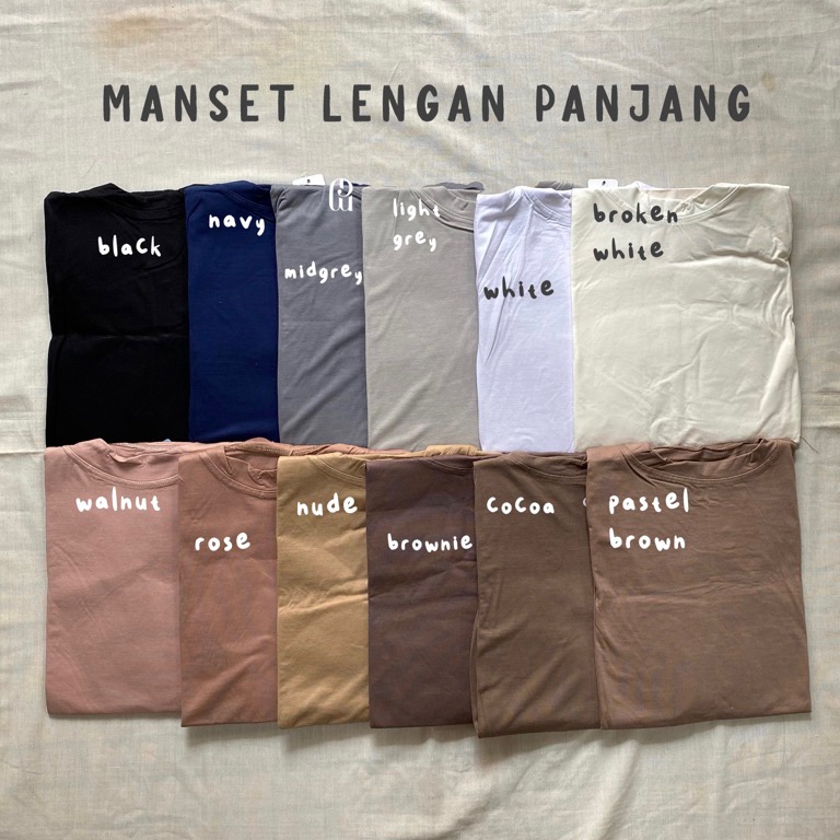 KODE C86Y Manset Lengan Panjang  Inner Manset  Manset Kaos