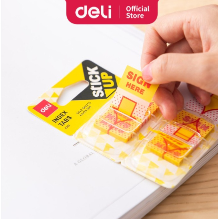 

Deli - Sticky Note Sign Here Index Tabs / Tanda Tangan A10101