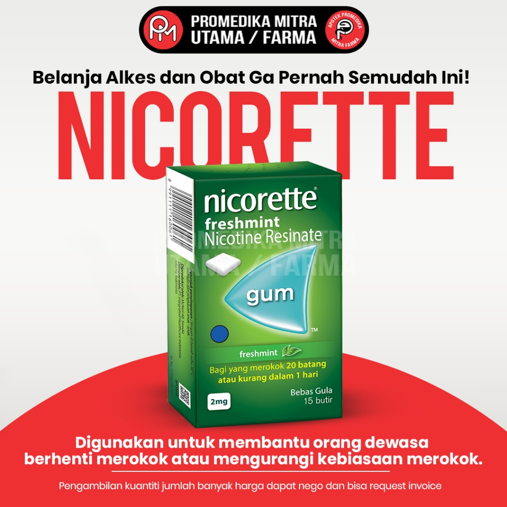 

Nicorette Gum Freshmint / Menghentikan Ketergantungan Tem ba kau