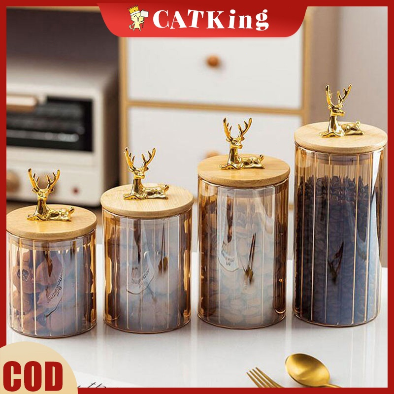 Toples Makanan Serbaguna Toples Gold Toples Aesthetic Toples Kue Toples Kaca Lebaran Toples Kaca Set