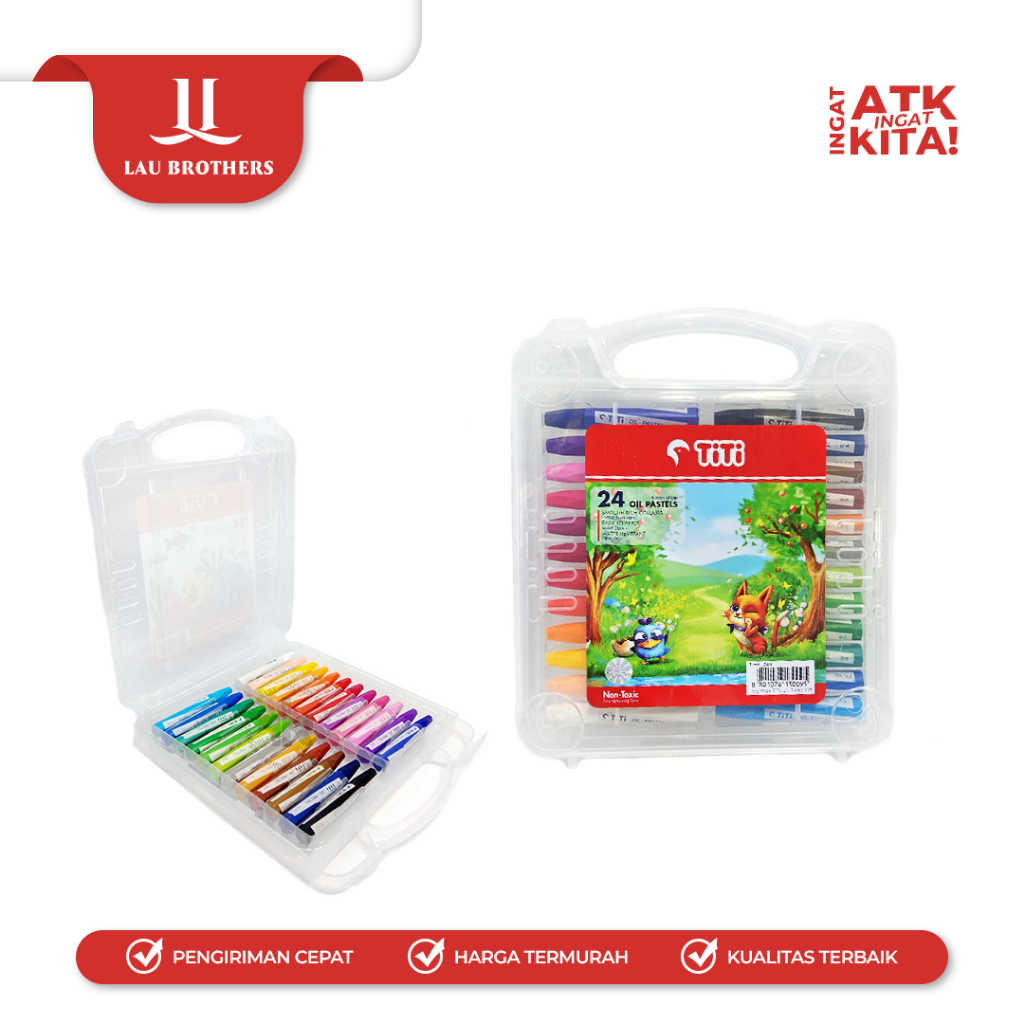

YUH TITI KRAYON MINYAK/ CRAYON OIL PASTEL 24 TI-P-24S (1SET)