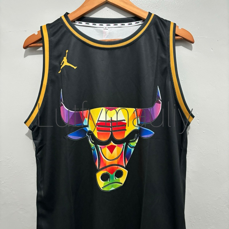 JERSEY BASKET CHICAGO BULLS JORDAN SWINGMAN JERSEY NBA PRINTING BULLS