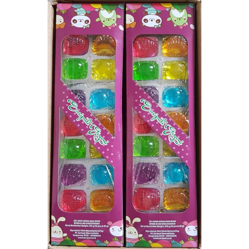 

RK Saripati Buah Jelly Gogoni Jeli Agar Agar Aneka Buah PACK (isi 15 pcs)