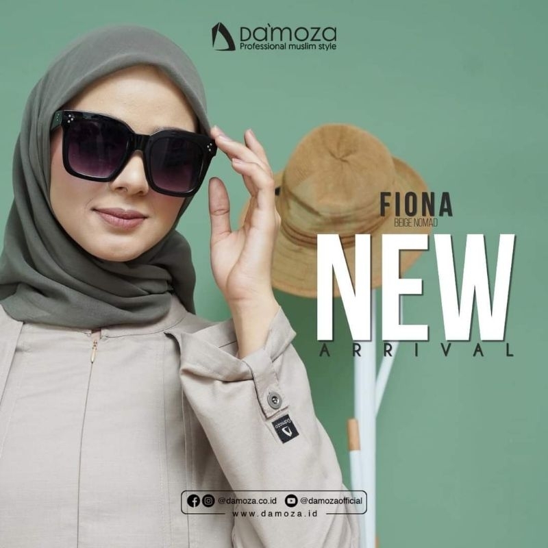Gamis Fiona Damoza // Gamis damoza terbaru // COD // gamis damoza elegant // gamis mutif