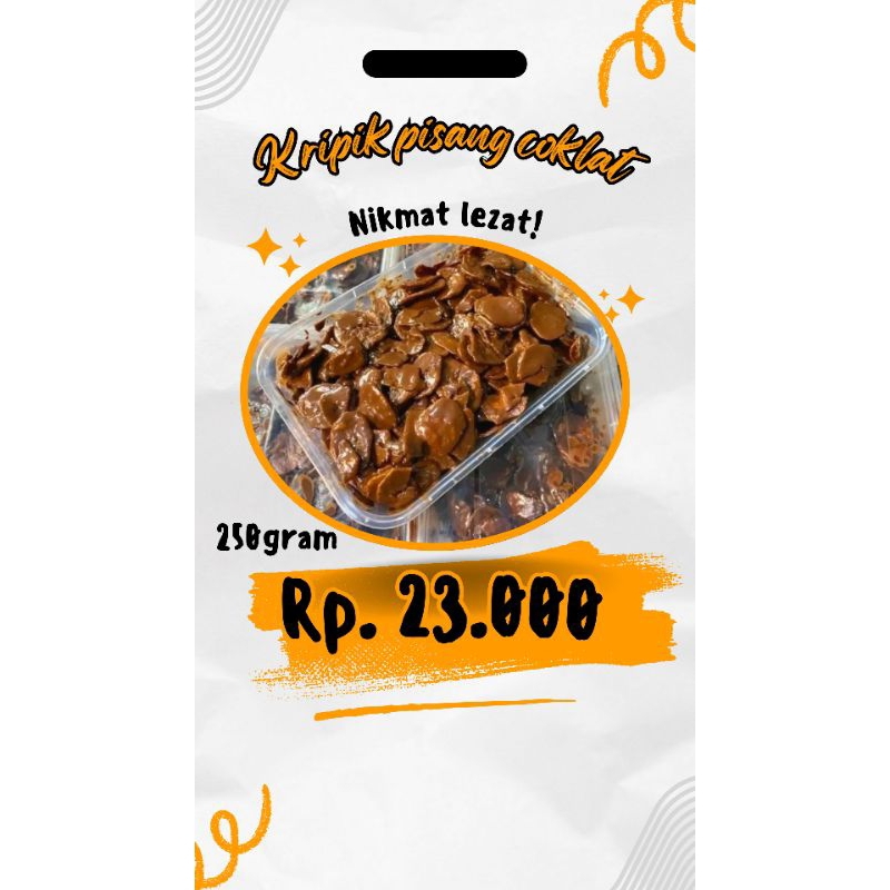 

kripik pisang coklat lumer250gram