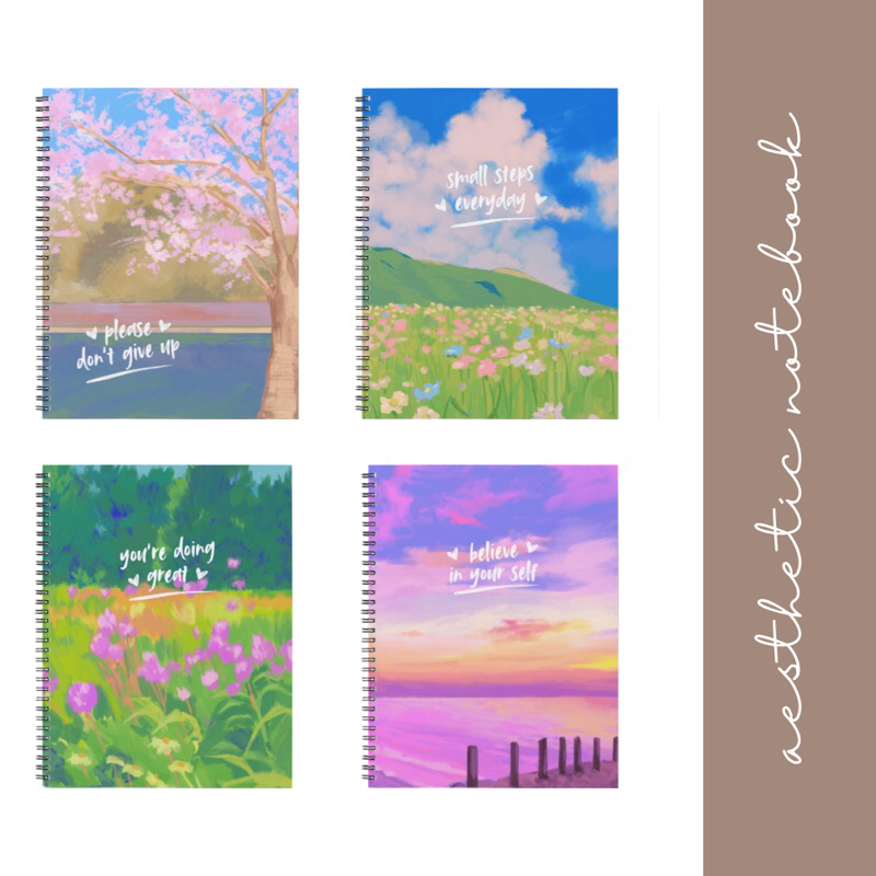 

NOTEBOOK BUKU TULIS A5 LUCU AESTHETIC SOFT COVER JILID SPIRAL - EDISI BEAUTIFUL LANDSCAPE