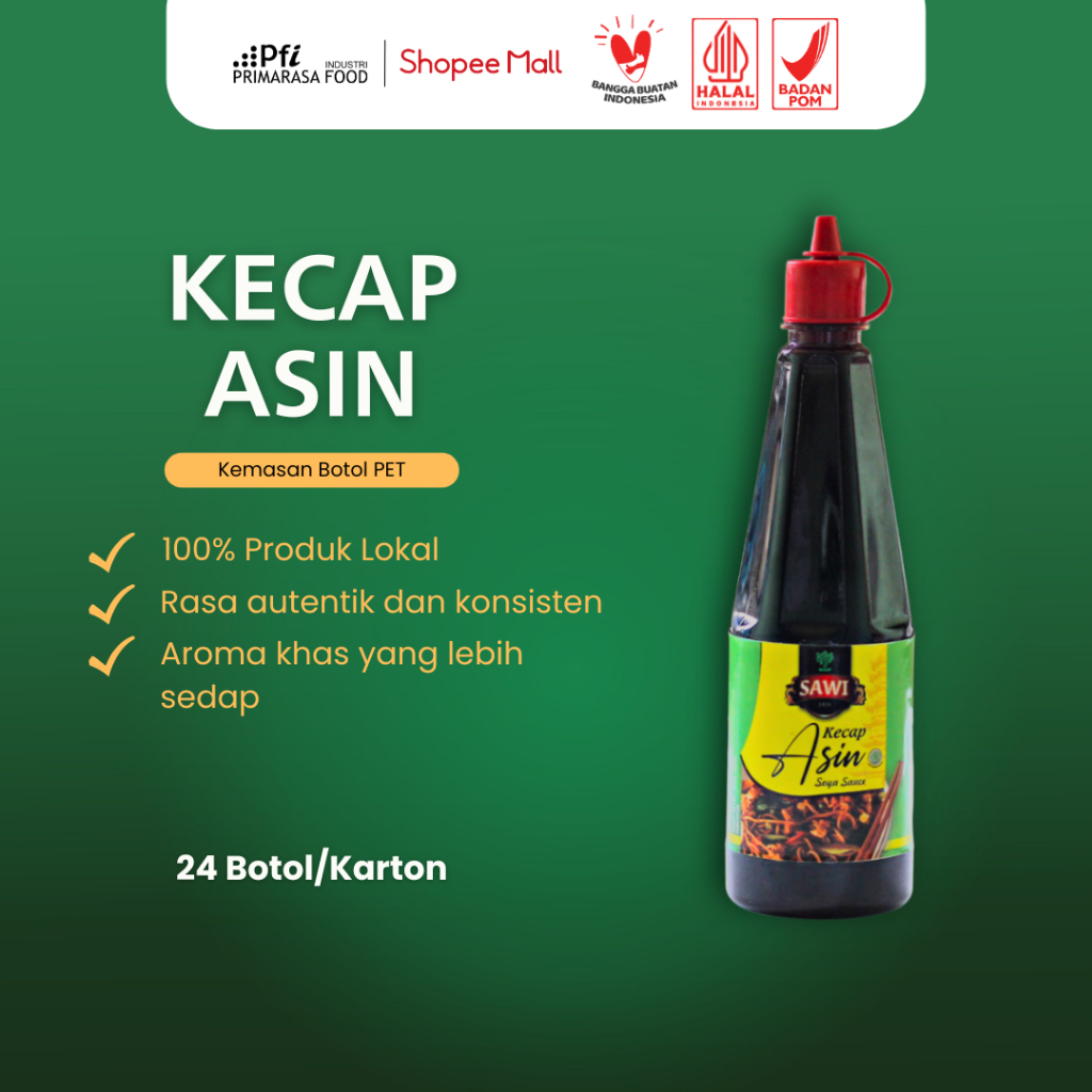 

SAWI - Kecap Asin Cap SAWI PET 275 ml