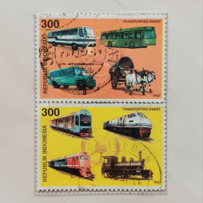 

(AB) Perangko Indonesia 1997 Transportasi Set 2 pcs Used