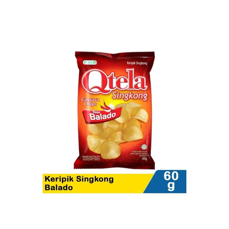 

QTELA KERIPIK SINGKONG RASA BALADO 60 GR