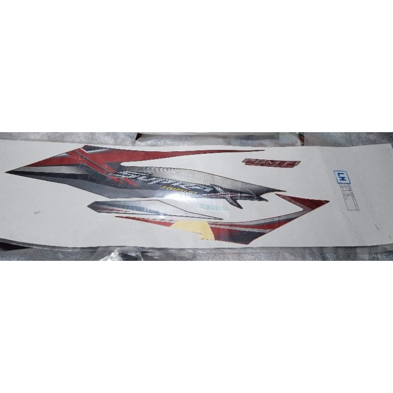 original AHM Astra Honda motor striping stiker box cover body kiri Supra x 125 fi injeksi helm in me