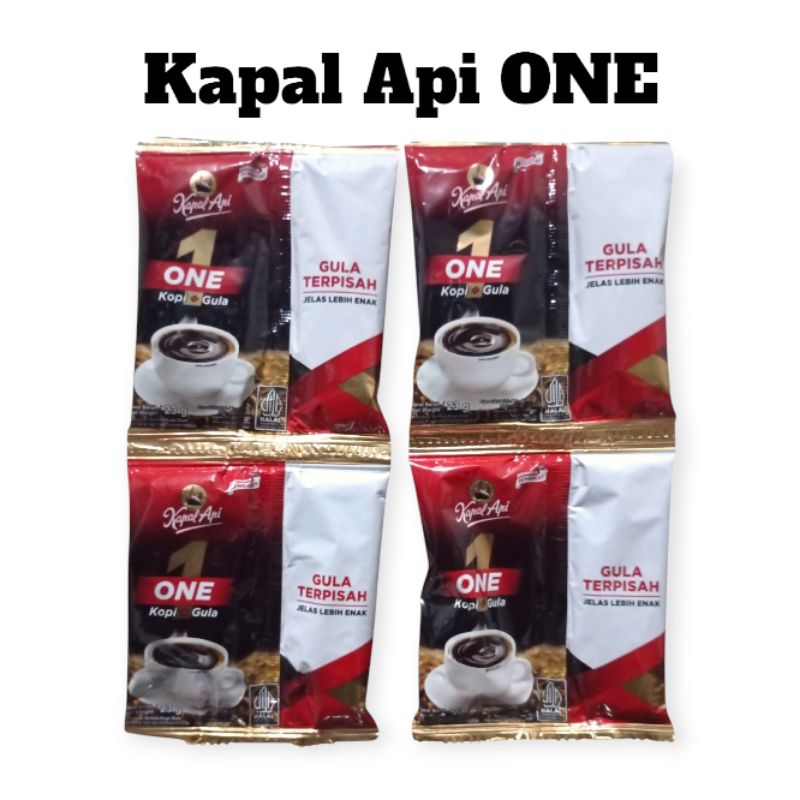 

Kapal Api One Gula dan kopi Terpisah 1 Renceng