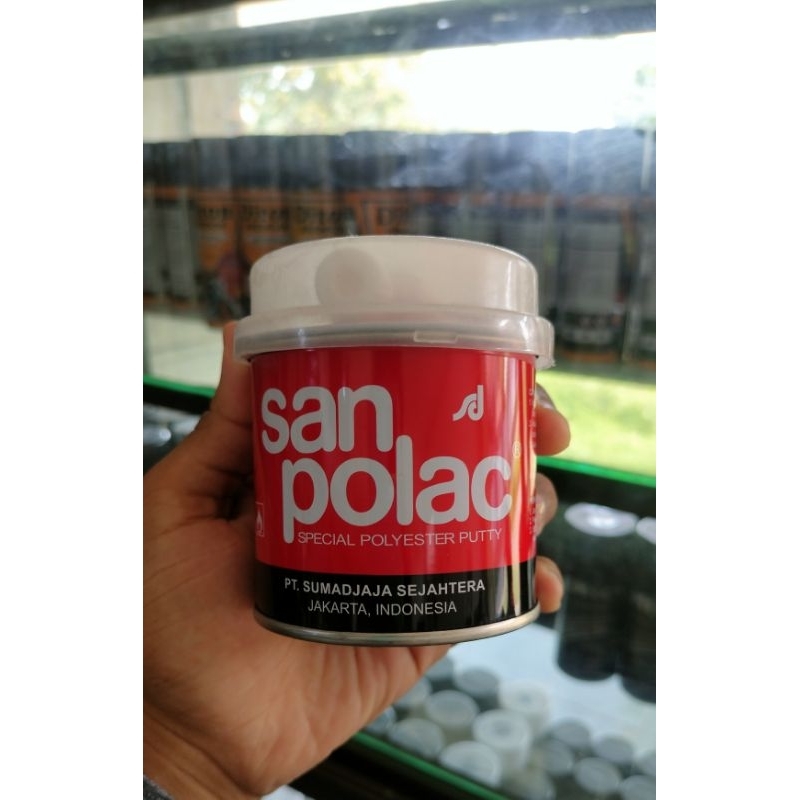 DEMPUL SANPOLAC 250 GRAM/dempul plastik sanpolac 1/4/Dempul Sanpolac Plastik 250 Gram