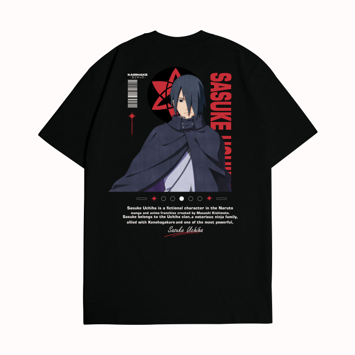 KARIMAKE Kaos Baju T Shirt Distro Unisex Gambar Anime NARUTO SASUKE UCHIHA Susanoo Kaos Anime
