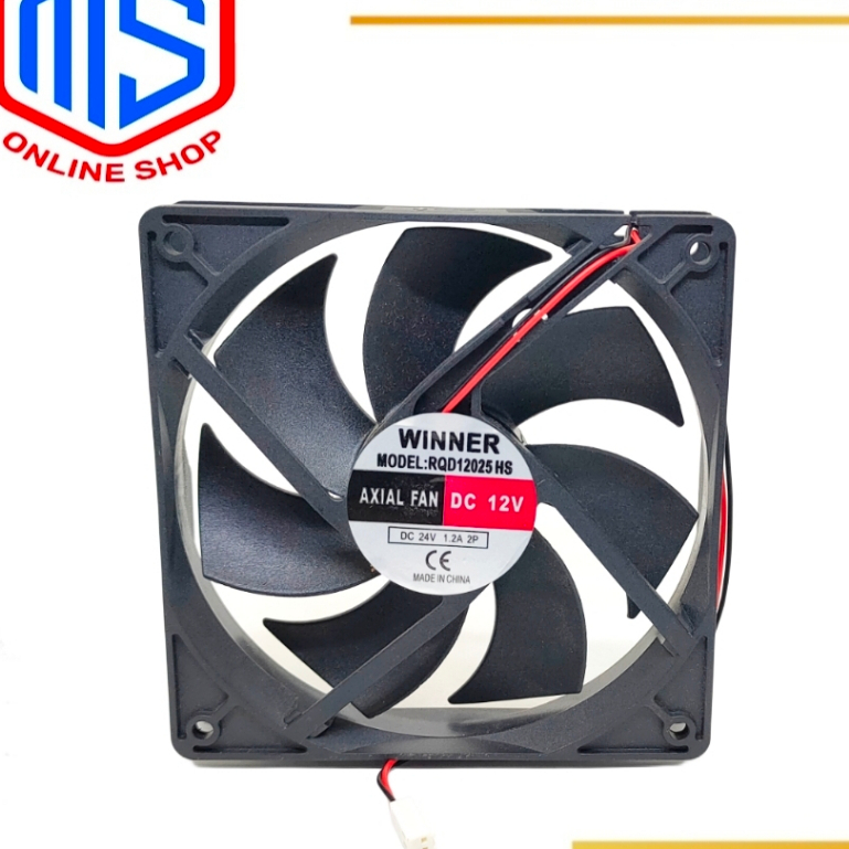 Fan DC 12CM 12V Winner 2pin high Speed