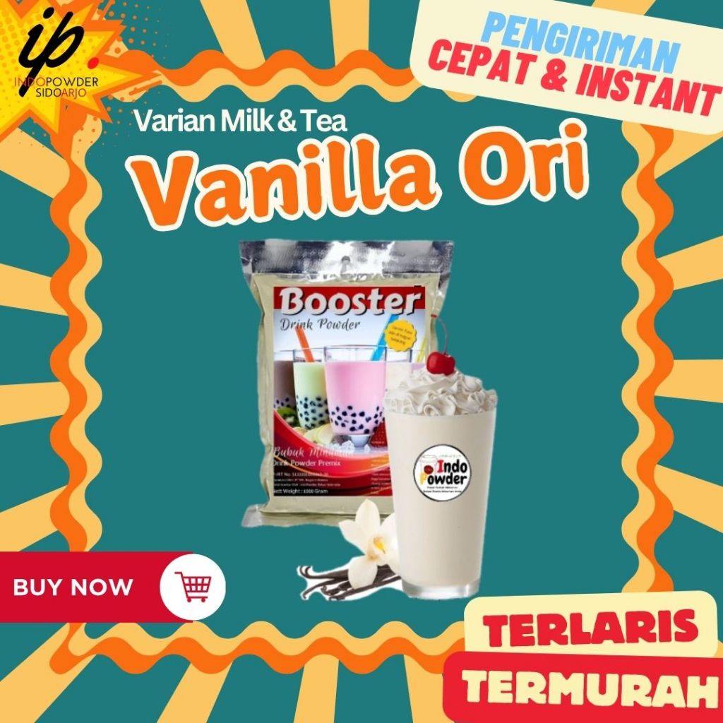 

Bubuk Minuman Vanilla 1 Kg / Vanilla Powder 1 Kg / Bubuk Vanilla 1 Kg Instant / INDOPOWDER / BOOSTER