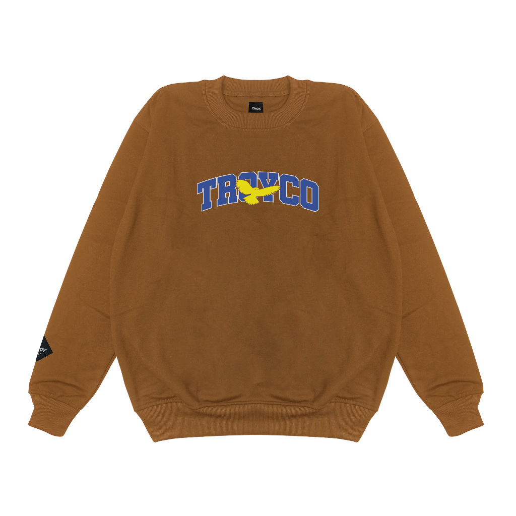 Troy Company Sweater Crewneck Old Mustard Silhouette - Sweater Crewneck Pria Mustard SW 2858