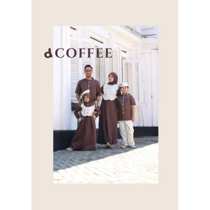 [Dannis Surabaya Online]Sarimbit D Coffee Koko lengan pendek/setelan Koko,Abaya, setelan abaya anak 