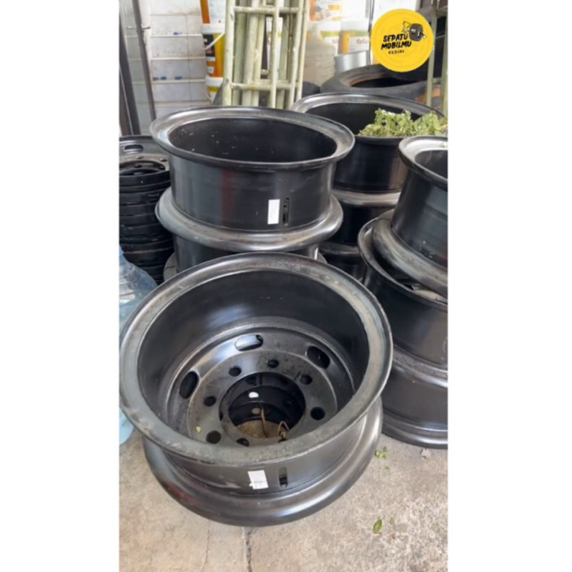 Velg 750 Lubang 8 untuk ban 1000 R20 1000-20 1000.20 1000 20 - VELG ANGKUTAN - VELG BESI TRUK MURAH