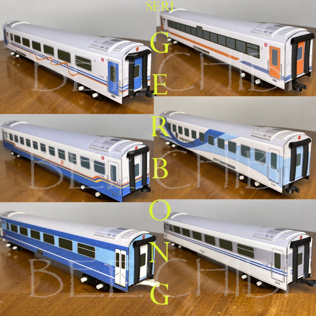 Kereta Api Indonesia Seri Gerbong Kereta (Handmade)
