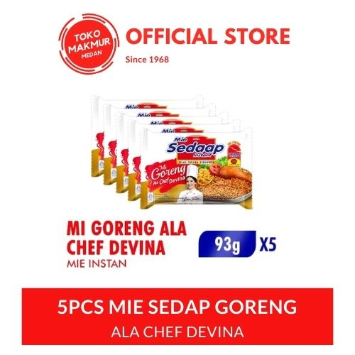 

5 PCS MIE SEDAP GORENG ALA CHEF DEVINA 93GR