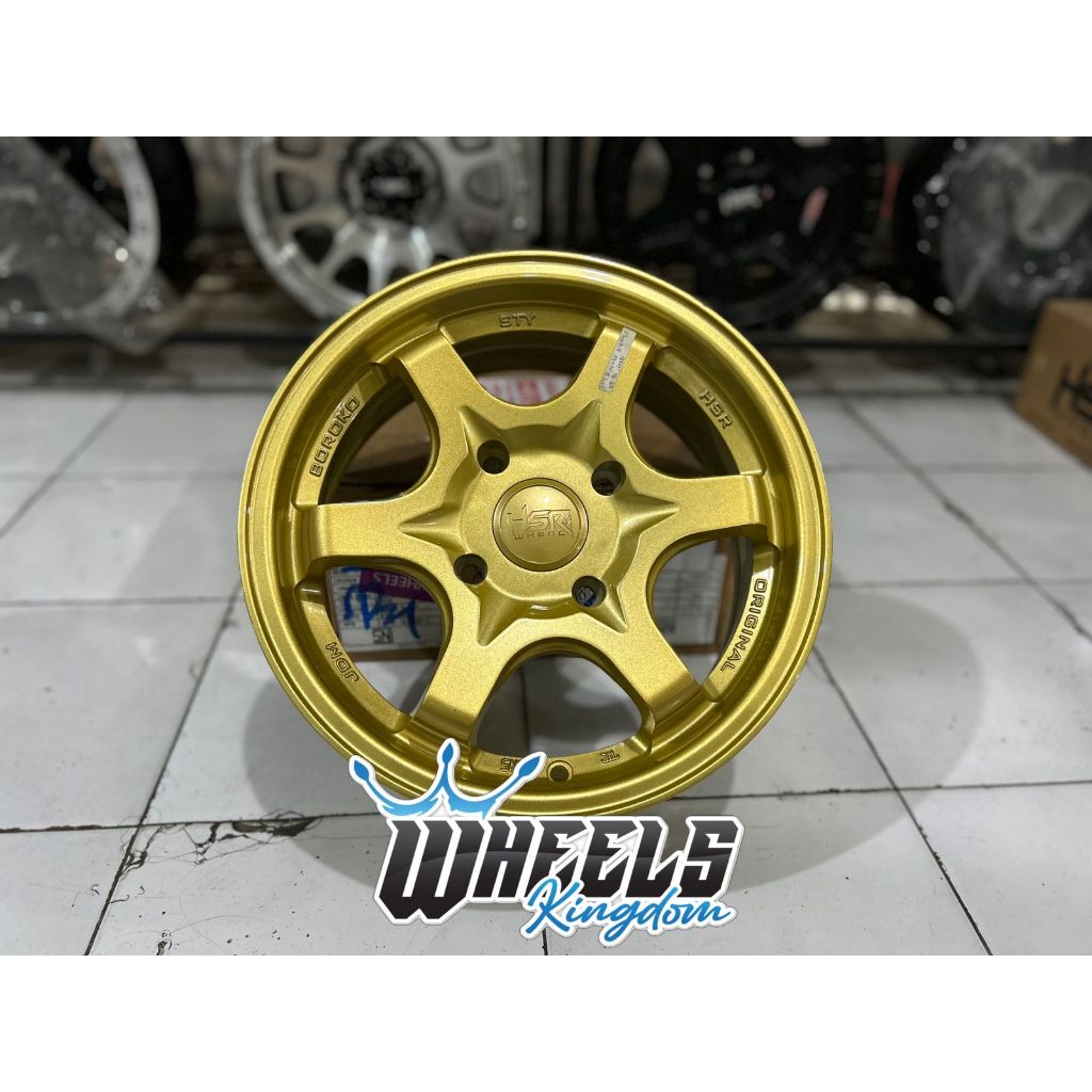 VELG R14 PELEK MOBIL R14 HSR STY PCD 4X114 WARNA GOLD VELG AVANZA XENIA
