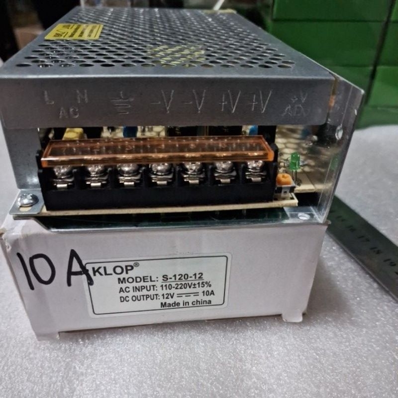 power supply 12volt 10Ampere jaring