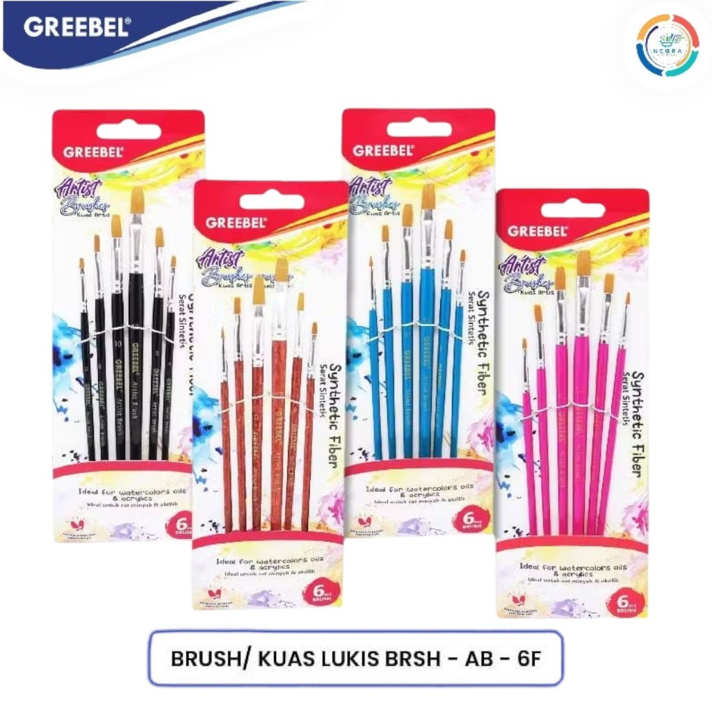 

Greebel Kuas Lukis Brush Paint Set AB-6F