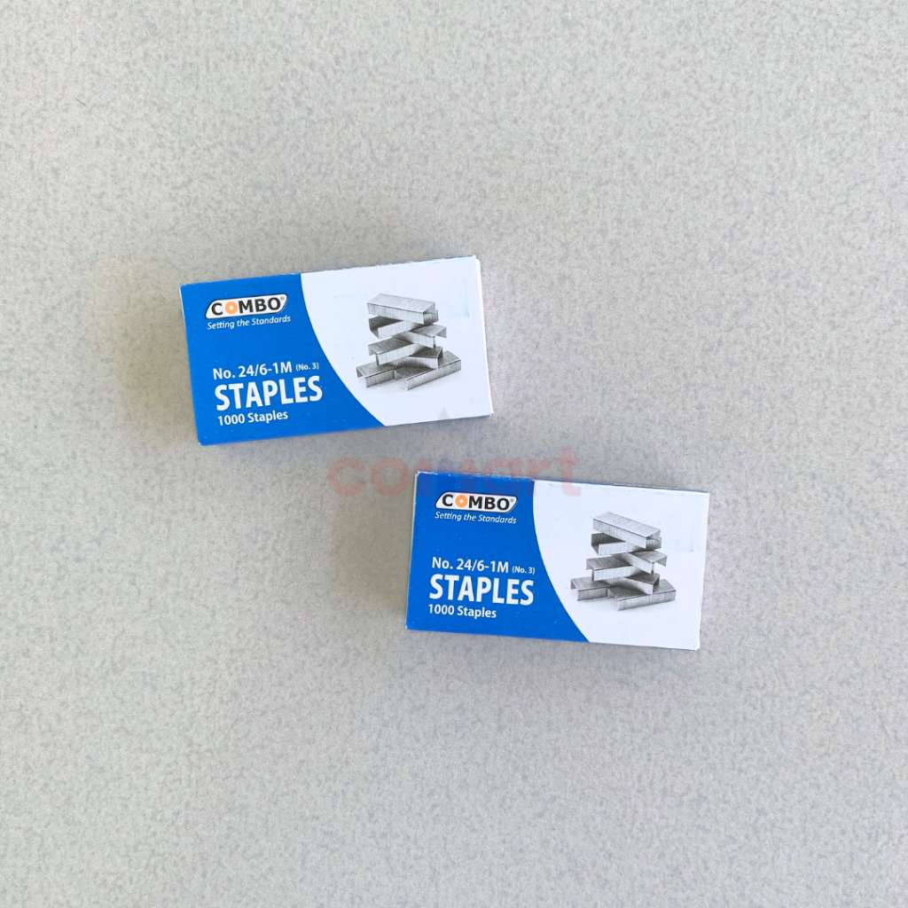 

1 PAK KECIL Isi Staples COMBO No.3 (24/6) - Staples Besar Kemasan Baru - Isi Stapler Besar No 24/6
