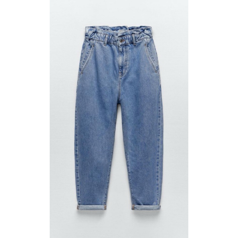 Zara - Baggy Paperbag Jeans