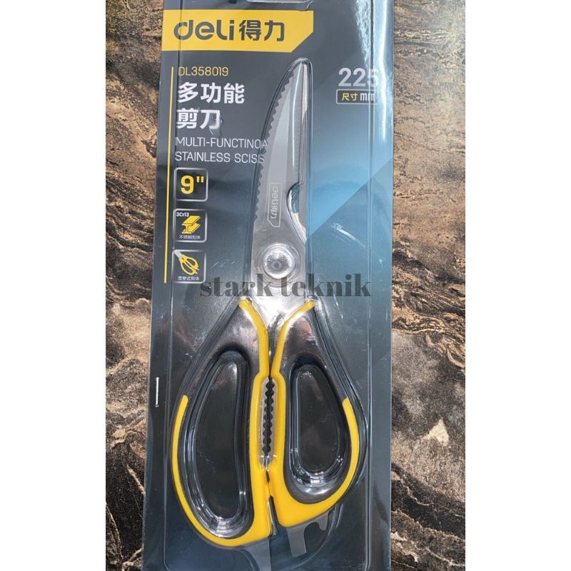 

DELI GUNTING STAINLES STEEL 9" / GUNTING SERBAGUNA / DL358019