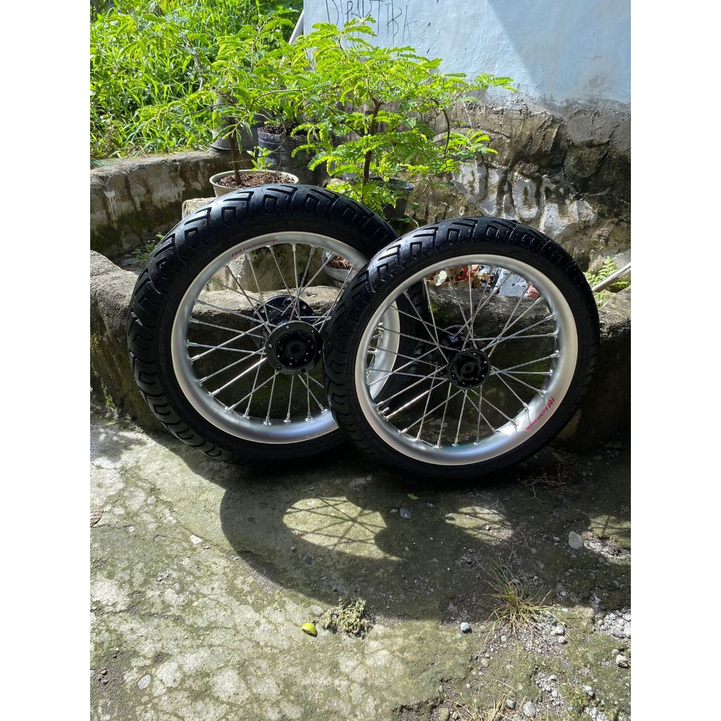 Wheelset KLX Supermoto Velg TDR 215/250 Ban Corsa Baru Murah Ring 17