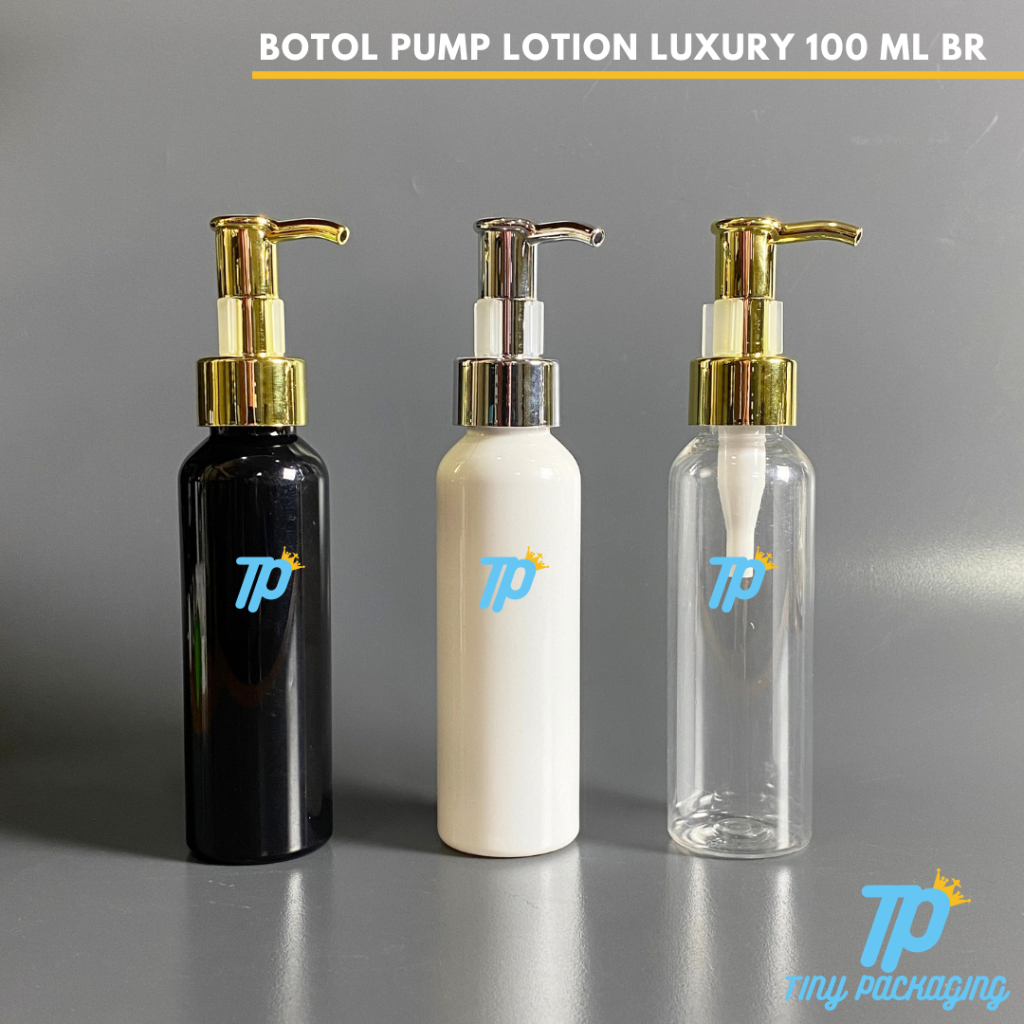 Botol Pump Luxury 100 ml | Botol Plastik 100 ml  pump | Botol 100 ml Pump Luxury