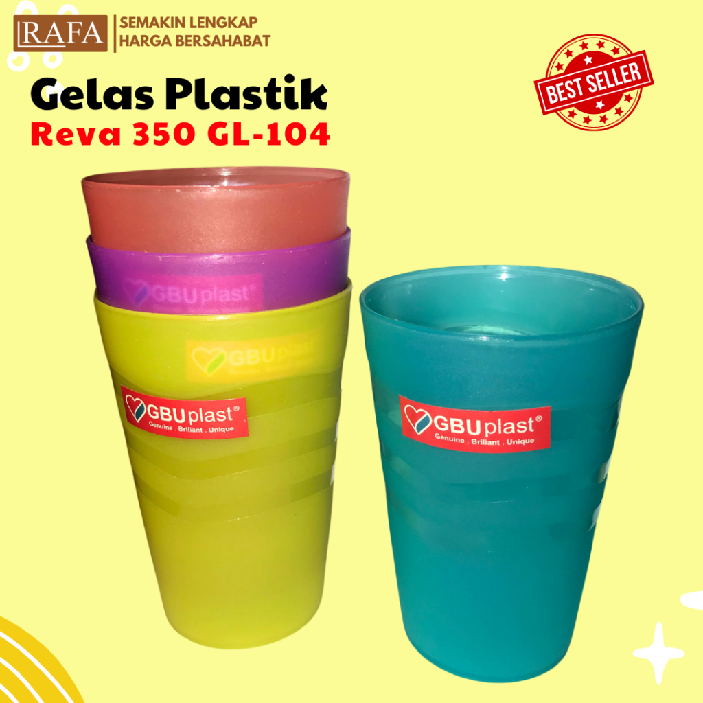 RAFA | Gelas Plastik Serbaguna GL-104 GBU Plast