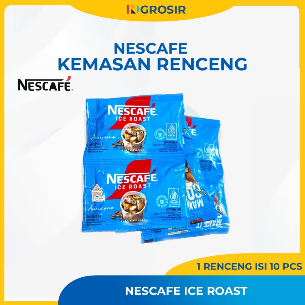 

Nescafe Ice Roast Americano 2gr 1 Renceng Isi 10 Sachet