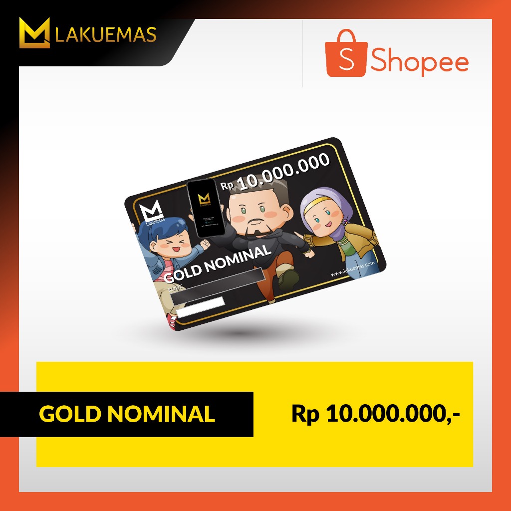 LAKUEMAS – VOUCHER EMAS FISIK Nominal 10 Juta