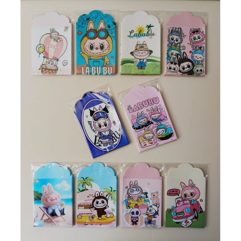 

10Pcs Amplop Lebaran Siap Pakai Uk Medium Motif Labubu