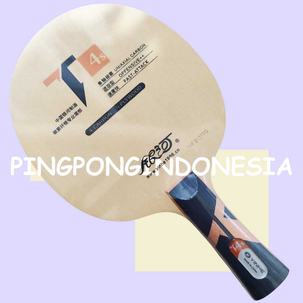Yinhe T4s - Blade Kayu Pingpong Tenis Meja Bat Bet T-4s T4-s