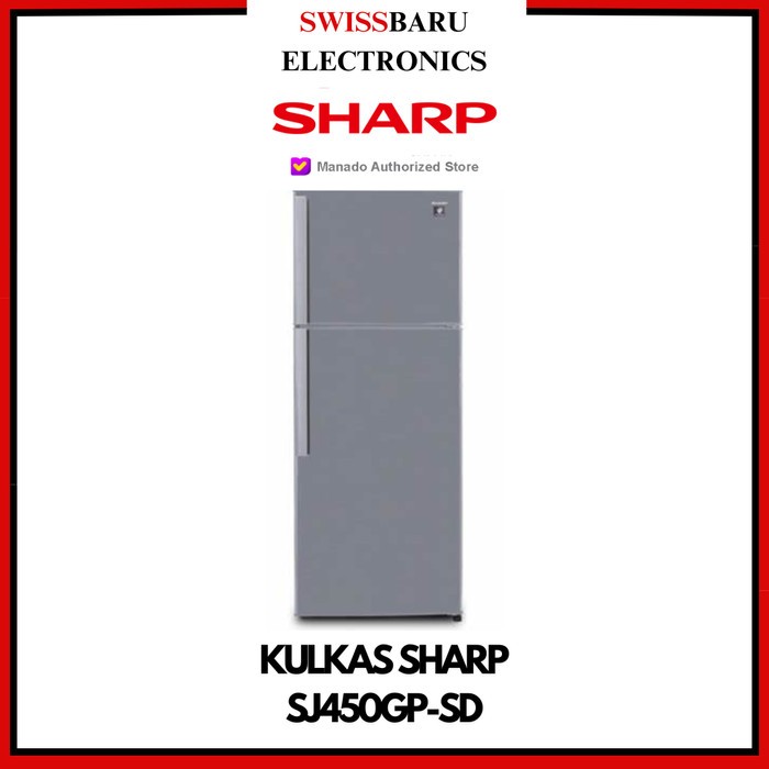 MANADO - KULKAS 2 PINTU SHARP SJ-450GP-SD