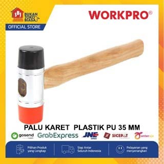 Workpro Palu Karet  Plastik PU 35 mm  Double Face Dead Blow Hammer W041053