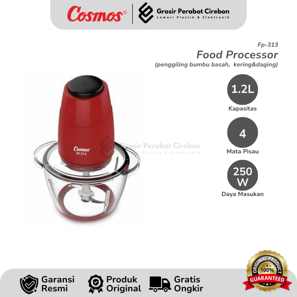 COSMOS FOOD PROCESSOR FP-313 / FP 313 FOOD PROCESSOR COSMOS 1,2 LITER